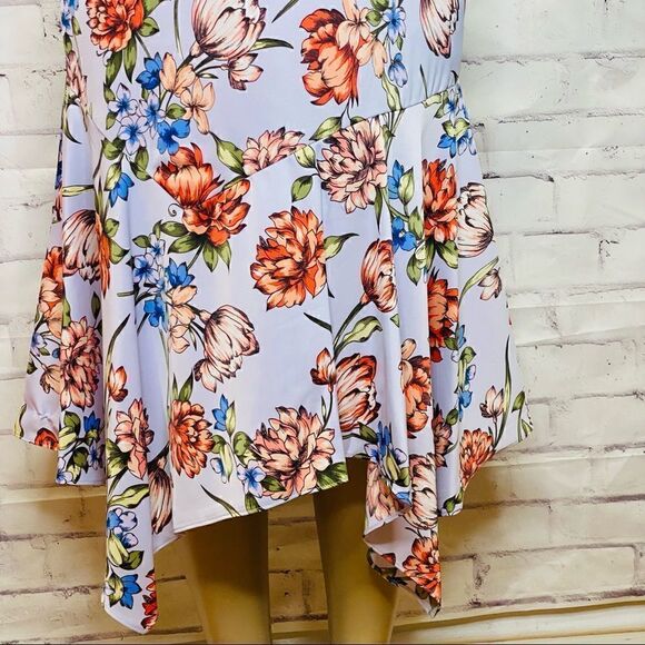 Maggy London Floral Charmeuse Midi dress NWOT size 10 - Picture 4 of 14